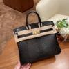 HBK25XPQJBK-063　エルメス HERMES 2025年新作 バーキンバッグ Sellier 25 トップハンドルバッグ トートバッグ ハンドバッグ リザード革