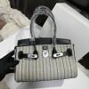 HBK29BPTYBK-063　エルメス HERMES 2025年新作 shoulder バーキンバッグ 29 トップハンドルバッグ トートバッグ ハンドバッグ swift革 キャンパス