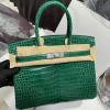 HBK30EWYGL-063　エルメス HERMES 2025年新作 バーキンバッグ 30 トップハンドルバッグ トートバッグ ハンドバッグ ナイルクロコダイル