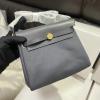 HER20BJHH-063　エルメス HERMES 2025年新作 エールバッグジップ20 ミニ ショルダーバッグ トワルアッシュ ヴァッシュパンター