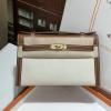 HKL22MPJBZ-063　エルメス HERMES 2025新作 ポシェット ケリー 22cm トップハンドルバッグ トートバッグ ハンドバッグ ショルダーバッグ Barenia