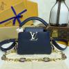 M25211M-057　ルイヴィトン LOUISVUITTON 2025年新作 カプシーヌ ハンドバッグ ショルダーバッグ レザー