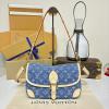 M13070-057　ルイヴィトン LOUISVUITTON 2025年新作 ディアヌ ホーボーバッグ ショルダーバッグ レディース モノグラム デニム