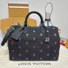 M14136-057　ルイヴィトン LOUISVUITTON 2025年新作 スピーディ バンドリエール 40 トートバッグ ボストンバッグ ショルダーバッグLV ブラゾン デニム