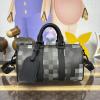 M14919-057　ルイヴィトン LOUISVUITTON 2025年新作 キーポル バンドリエール 25 トートバッグ ボストンバッグ 旅行かばん モフラージュ ブラック キャンバス