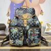 N40755-057　ルイヴィトン LOUISVUITTON 2025年新作 モンスリ カーゴ バックパック メンズ リュックサック リュック ダミエ パームツリー ジャカードコットン