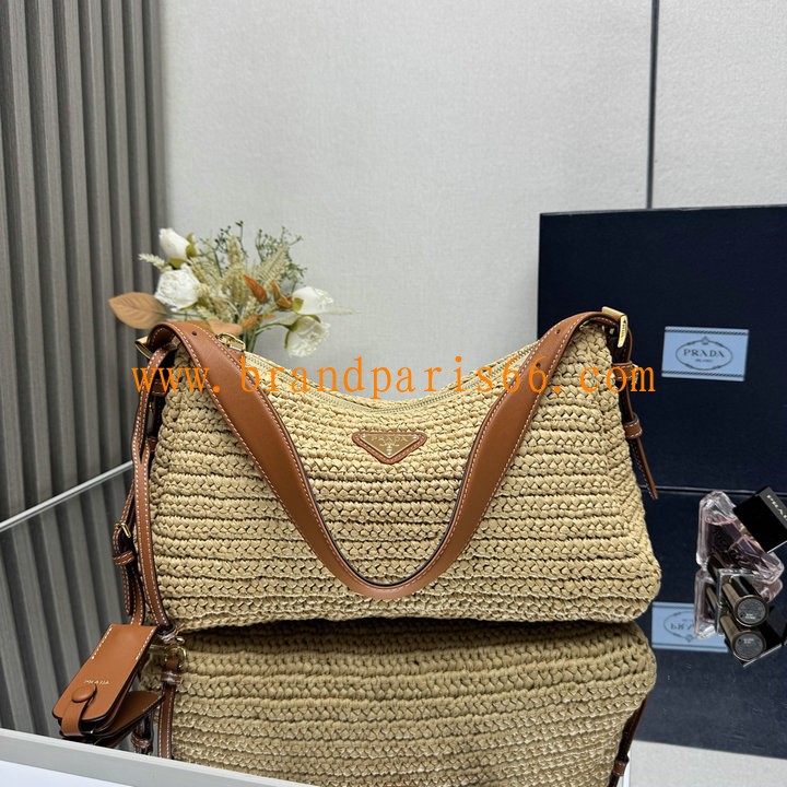 PD1BC247BXS-99　プラダ PRADA 2025年新作 エメ ラージバッグ ホーボーバッグ ショルダーバッグ クロシェ レディース