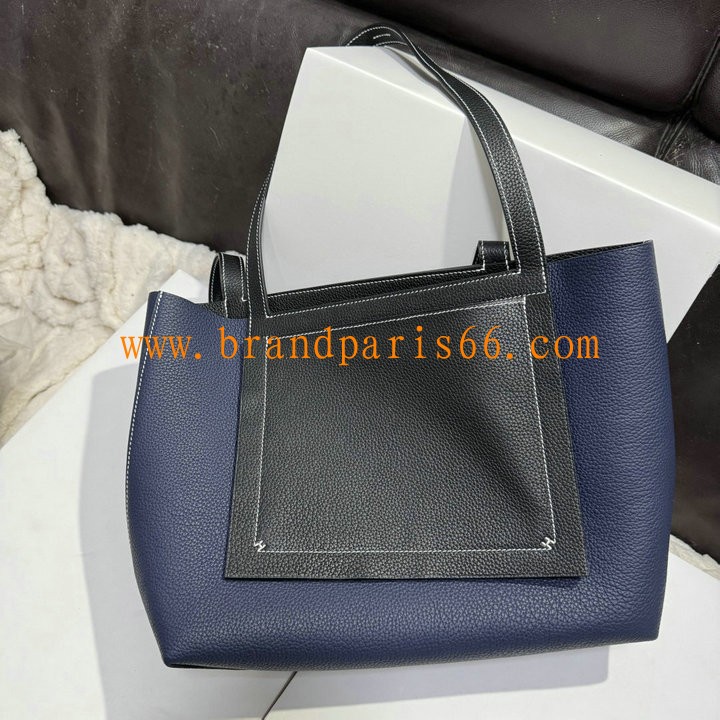 HCL31TCBL-063　エルメス HERMES 2025年新作 カバセリエ バイカラー 31cm ショルダーバッグ Cabasellier