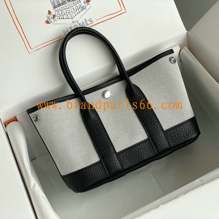 HGL23BPBBK-063　エルメスHERMES 2025新作 ガーデンパーティー ミニ 23cm トートバッグ ハンドバッグ レディース