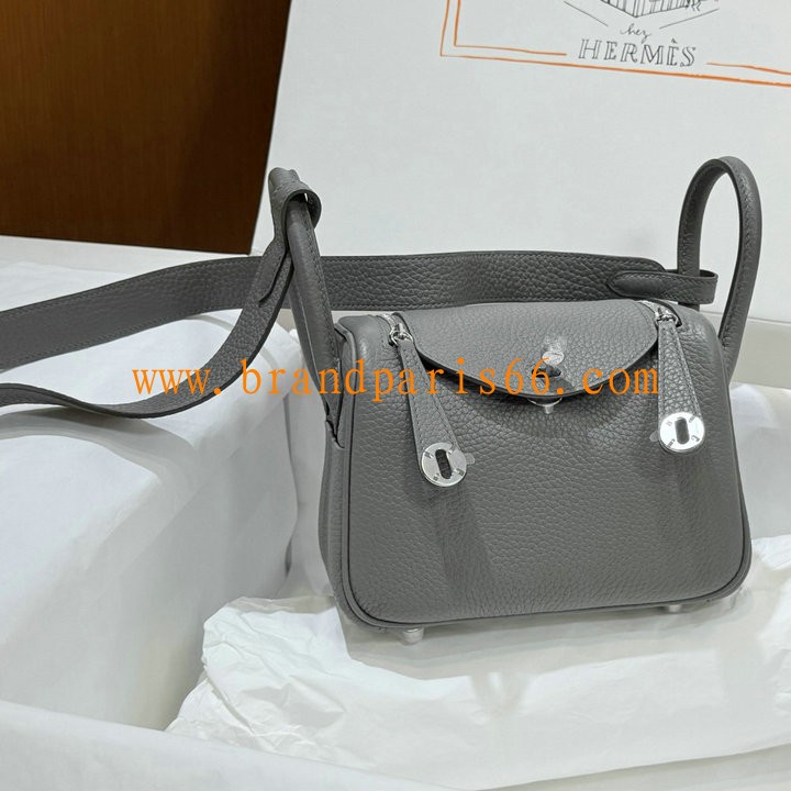 HLD19TCYJH-063　エルメス HERMES 2025新作 ミニ リンディ ショルダーバッグ スクエアバッグ トリヨンクレマンス