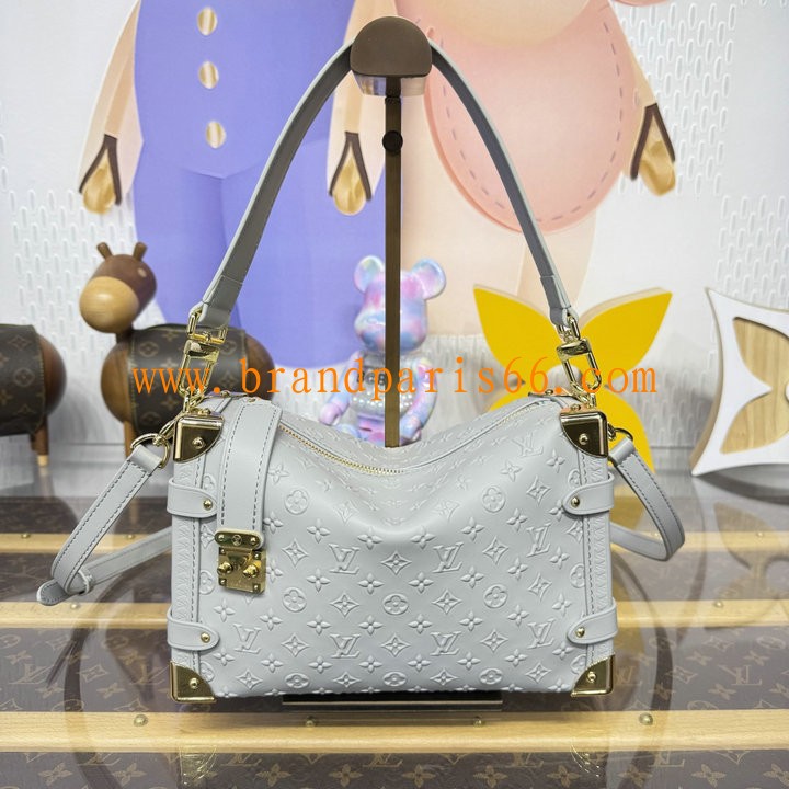 M14572H-057　ルイヴィトン LOUISVUITTON 2025年新作 サイド トランク PM トートバッグ ショルダーバッグ レザー