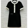 KQCD25041-XG　クリスチャンディオール CHRISTIAN DIOR 2025年新作 ショートドレス 半袖 クルーネック ワンピース レディース