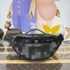 M14920-057　ルイヴィトン LOUISVUITTON 2025年新作 ラッシュ バムバッグ ウェストバッグ ショルダーバッグ ベルトバッグ ダモフラージュ ブラック キャンバス
