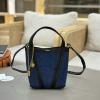 CLE4653SL-99　クロエ CHLOE 2025年新作 ミニバッグ Spin トートバッグ  ショルダーバッグ デニム