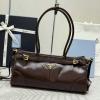 PD1BA426SK-99　プラダ PRADA 2025年新作 ミディアム トートバッグ ハンドバッグ 2way ショルダーバッグ レザー レディース