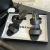 CHJ25030P-26　シャネル CHANEL 2025年新作 ローヒール スライド サンダル レディース 室外ミュール レザー