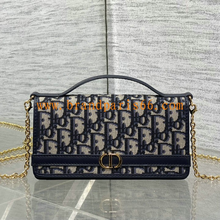 CD5832BBK-99　クリスチャンディオール CHRISTIAN DIOR 2025年 30 モンテーニュ Cigale チェーンポーチ ショルダーバッグ オブリークジャカード