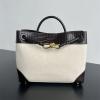BOV743572PESK-aj　ボッテガヴェネタ BOTTEGAVENETA 2025年新作 スモール アンディアーモ トップハンドルバッグ トートバッグ ハンドバッグ
