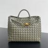 BOV743572PNG-aj　ボッテガヴェネタ BOTTEGAVENETA 2025年新作 ミディアム アンディアーモ トップハンドルバッグ トートバッグ ハンドバッグ