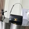 CE120553BK-99　セリーヌ CELINE 2025年新作 ティーン トリオンフ バッグ ホーボーバッグ ショルダーバッグ シャイニーカーフスキン