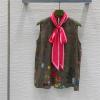 CDGG25001-JS　グッチ GUCCI 2025年新作 リボン付き ノースリーブ シャツ フラワープリント レディース
