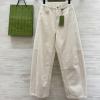 KNGG25001-XG　グッチ GUCCI 2025年新作 デニム クロップド パンツ ストレート ジーンズ レディース