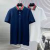 TDGG25027-JS　グッチ GUCCI 2025年新作 コットンジャージー ポロシャツ フリップカラー 半袖 メンズ