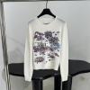 MCCD25010-JS　クリスチャンディオール CHRISTIAN DIOR 2025年新作 プリント セーター ロングスリーブ ウールニット クルーネック レディース