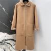 WTHE25003-XG　エルメス HERMES 2025年新作 ダブルフェース カシミヤ ロングコート ロングスリーブ アウターコート レディース