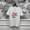 TDLV25048-JS　ルイヴィトン LOUISVUITTON 2025年新作 コットンジャージ Tシャツ ショートスリーブ クルーネック レディース