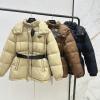 WTPD25007-XG　プラダ PRADA 2025年新作 ロングスリーブ フーディーダウン パファー ジップジャケット アウターコート レディース