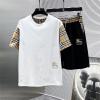 TZBR25002-JS　バーバリー BURBERRY 2025年新作 コットンジャージー Tシャツ ドローストリング ショーツ 上下セット カジュアル おしゃれ レディース