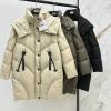 WTMAX25010-XG　マックスマーラ MaxMara 2025年新作 ミディダウン フード付き ロングスリーブ ジップジャケット アウターコート レディース