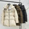 WTMAX25009-XG　マックスマーラ MaxMara 2025年新作 ミディダウン フード付き ロングスリーブ ジップジャケット アウターコート レディース