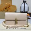 M14581-057　ルイヴィトン LOUISVUITTON 2025年新作 ウォレット オン チェーン LV ブルーム ショルダーバッグ チェーンポーチ カーフレザー