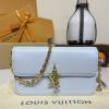 M14547-057　ルイヴィトン LOUISVUITTON 2025年新作 ウォレット オン チェーン LV ブルーム ショルダーバッグ チェーンポーチ カーフレザー