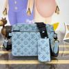 M14781-057　ルイヴィトン LOUISVUITTON 2025年新作 トリオ メッセンジャーバッグ ショルダーバッグ メンズ モノグラム シャドウ カーフレザー