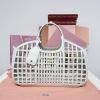 MM5BA293BS-057　ミュウミュウ MIUMIU 2025年新作 レザー バスケットバッグ トートバッグ ハンドバッグ レザー レディース