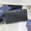 CD2252YBK-99　クリスチャンディオール CHRISTIAN DIOR 2025年新作 サドル バーティカル ロングウォレット ファスナー長財布 オブリークジャカード