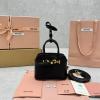 MM5596BK-99　ミュウミュウ MIUMIU 2025年新作 アバンチュール  トップハンドルバッグ トートバッグ 2way ショルダーバッグ