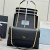 PD1BD371BK-99　プラダ PRADA 2025年新作 フラップバッグ チェーン ショルダーバッグ カーフレザー レディース