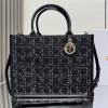 CD1286CHBK-JS　クリスチャンディオール CHRISTIAN DIOR 2025年新作 Book Tote ブック ミディアム トートバッグ ハンドバッグ レディース