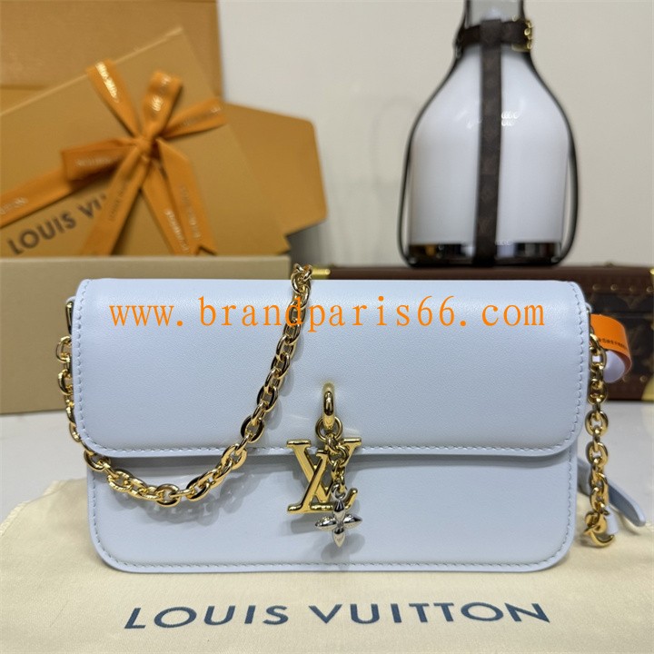 M14547-057　ルイヴィトン LOUISVUITTON 2025年新作 ウォレット オン チェーン LV ブルーム ショルダーバッグ チェーンポーチ カーフレザー