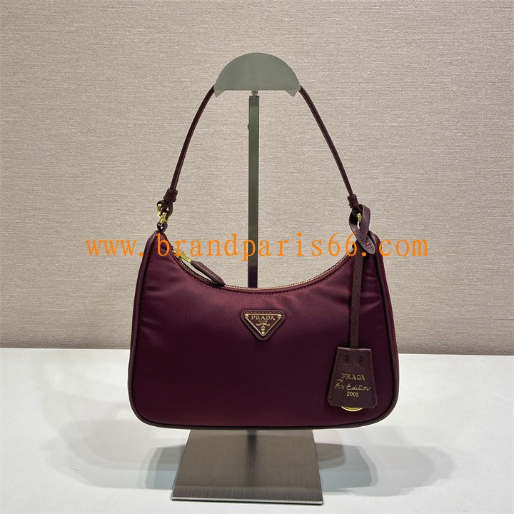 PD1N204MJH-057　プラダ PRADA 2025年新作 スモール ホーボーバッグ トートバッグ 肩掛け ショルダーバッグ Re-Edition レディース