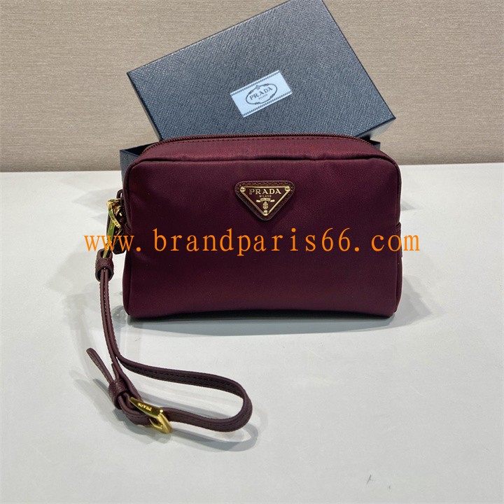 PD1NS021BJH-99　プラダ PRADA 2025年新作 スモールバッグ ストラップ付き クラッチバッグ 手持ちかばん ポーチ Re-Nylon