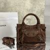 BA0624RSK-GH　バレンシアガ BALENCIAGA 2025年新作 LE CITY スモール トートバッグ ハンドバッグ スエード レディース 