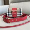 BR3302RD-GH　バーバリー BURBERRY 2025年新作 ザ バックル チェック柄 ミニ ショルダーバッグ レディース 