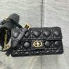 CD5875BK-GH　クリスチャンディオール CHRISTIAN DIOR 2025年新作  チェーンポーチ ショルダーバッグ ラムスキン レディース