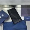 CD80022PBK-GH　クリスチャンディオール CHRISTIAN DIOR 2025年新作 サドル バーティカル ロングウォレット 2つ折り長財布 メンズ レザー