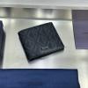 CD80031YBK-GH　クリスチャンディオール CHRISTIAN DIOR 2025年新作  ショートウォレット 2つ折り短財布 メンズ レザー